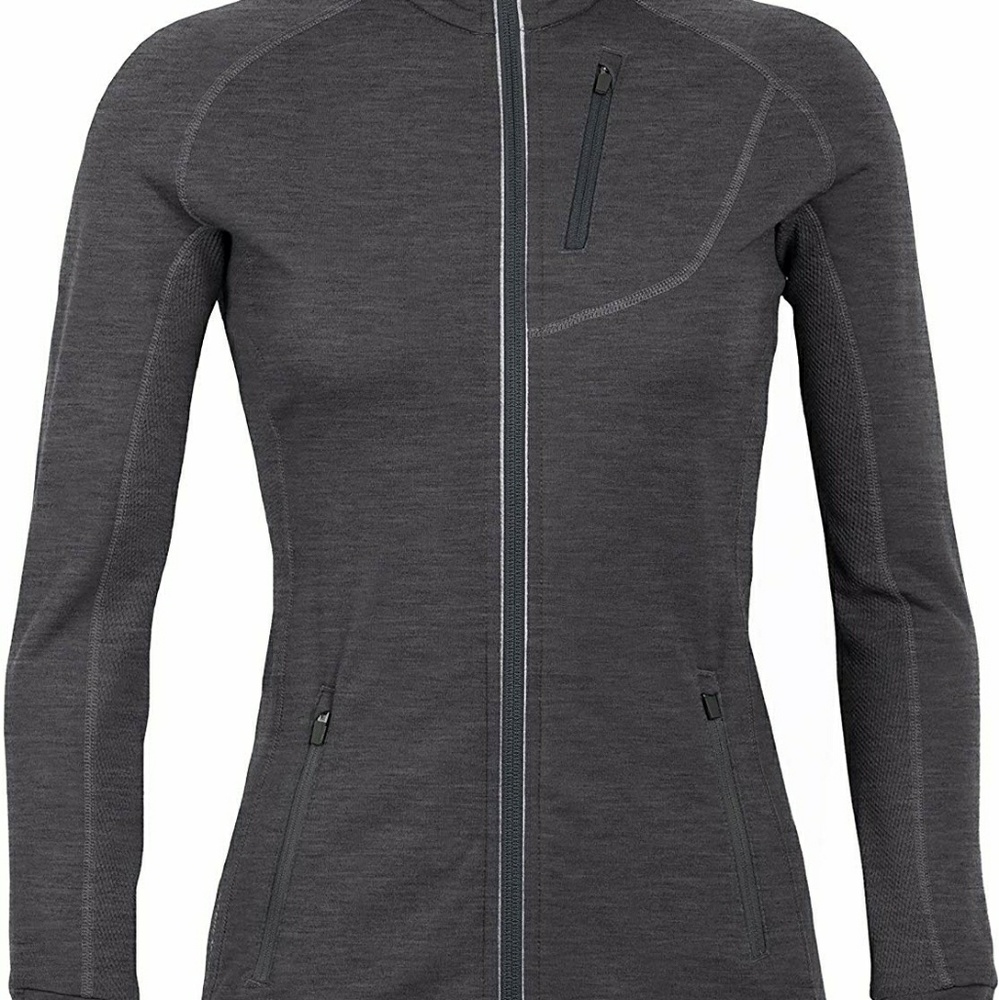 Icebreaker xl quantum hooded long sleeve jacket